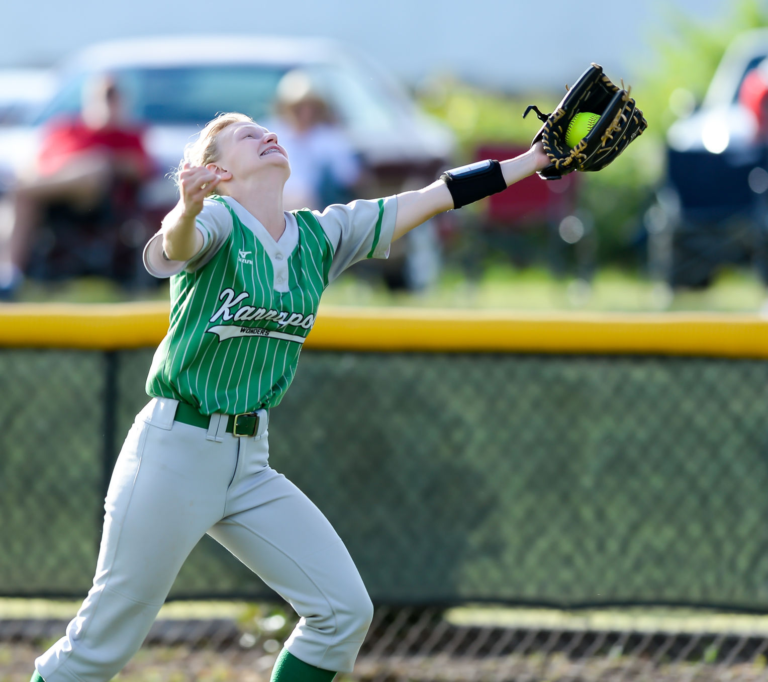 Friday night softball action